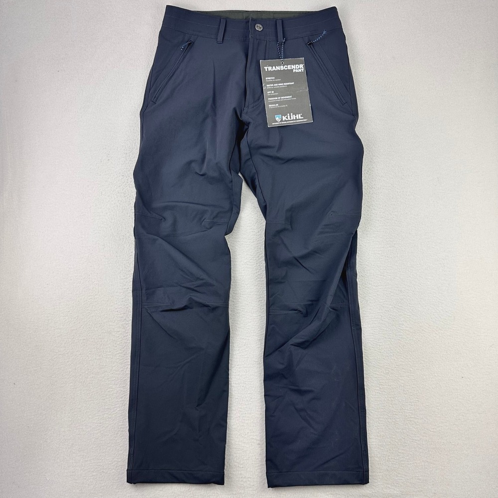 KUHL Transcendr Pants Men 30x32 Raven Grey Outdoor Stretch Water Resistant NWT